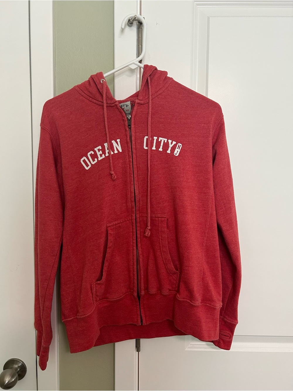 Ocean City Coral Zip-Up Hoodie Jacket